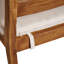 Chaise de salle à manger d'extérieur sans accoudoirs avec coussins (ensemble de 2)-256379028-256379029