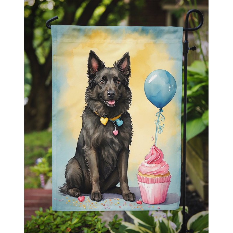 Drapeau de jardin «Happy Birthday», Berger belge