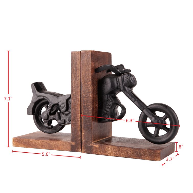 Winston Porter Metal Non-Skid Bookends | Wayfair