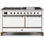 Cuisinière à deux brûleurs 60 pouces avec 9 brûleurs et plaque chauffante ILVE Majestic II Series-334925414-334925696