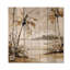 Maui's Beach, paysage de palmiers tropicaux III - palmiers, décoration murale en bois sur bois de pin naturel-1746416529