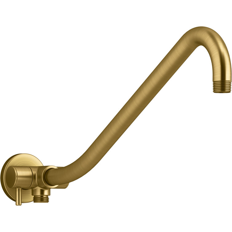 Gooseneck Rainhead Arm with 3-Way Diverter
