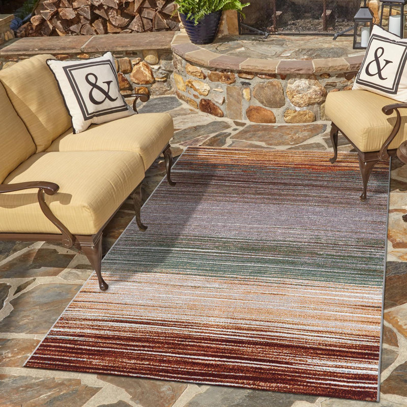 Urbanis Hower Indoor/Outdoor Area Rug, Rectangle 7'10" x 10'