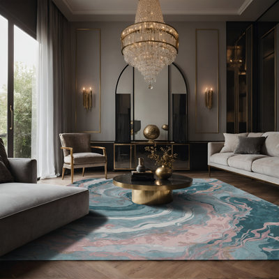 Tapis gris soyeux et moelleux