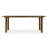 Blithe Brown Teakwood Indoor/Outdoor Dining Table With Slatted Top