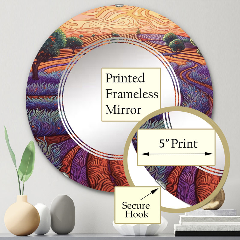 Miroir mural Geonaa, 24 po x 24 po