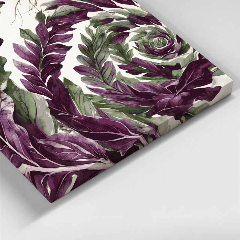 Vegetables Orache Brown Canvas Wall Art