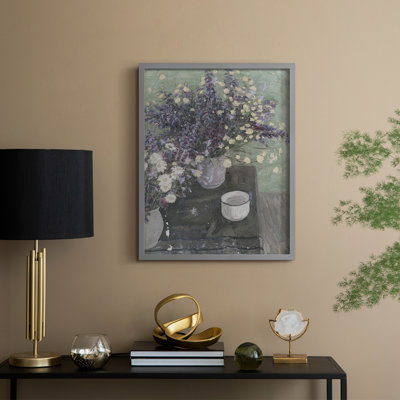 Vintage Floral Print CCLXVII Framed Print - Solid Wood