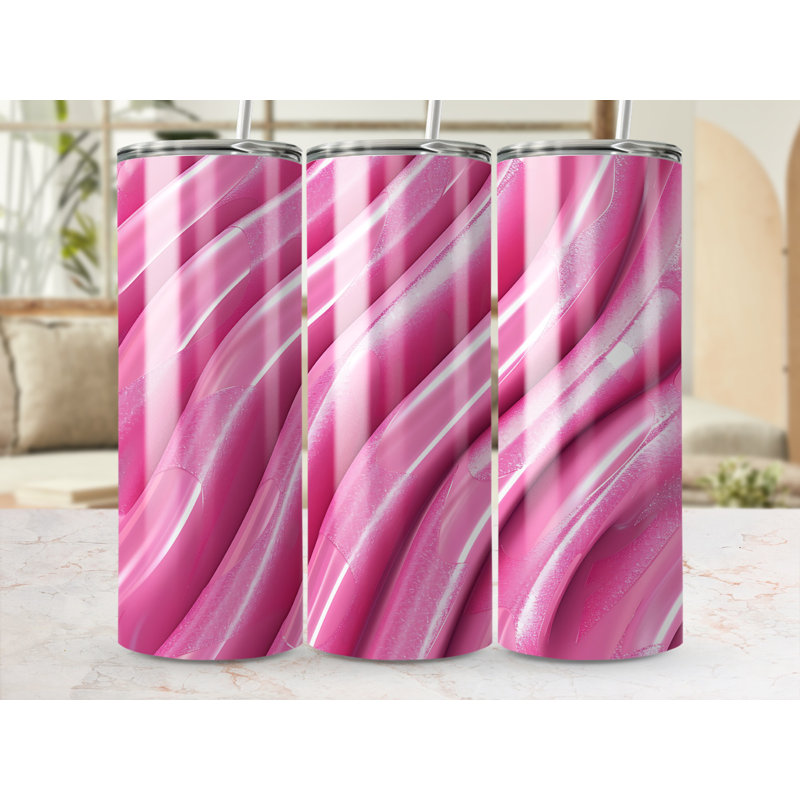 Choose Handmade Tumblers 591ml Vacuum Insulated Stainless Steel (18/8) Travel Tumbler with Straw