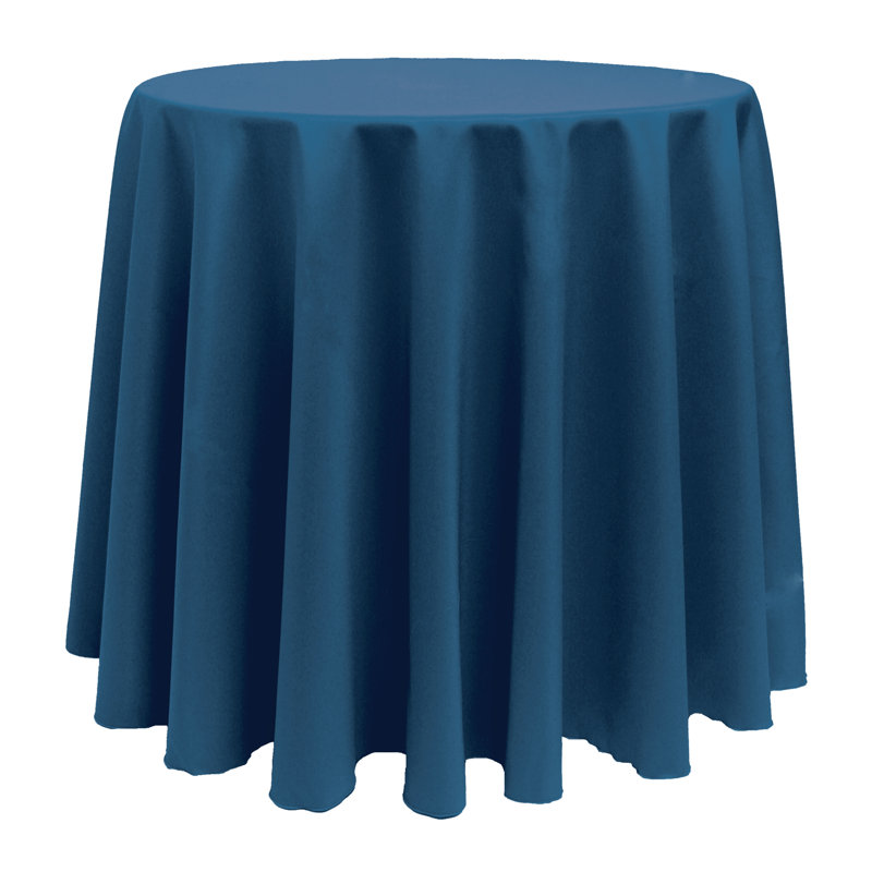 Solid Color Round Tablecloth, 108" x 108", Lagoon