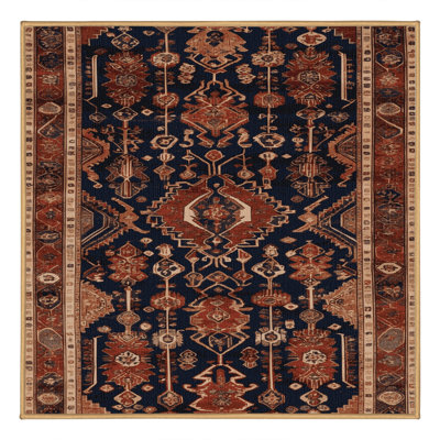 Tapis brun lavable à la machine