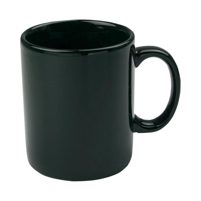 Ensemble de grande tasse à café 4 pièces Plainfield, Noir