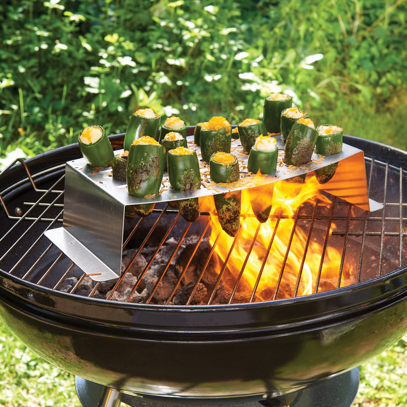 Chicken Leg & Jalapeño Grilling & Roasting Rack