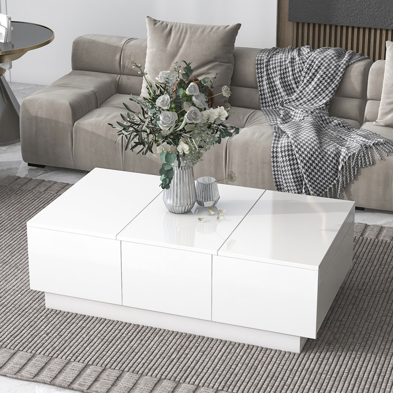 Cadem Single Coffee Table, White