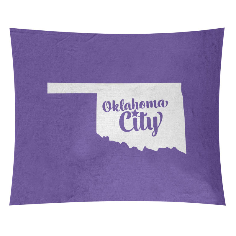 Tapisserie Oklahoma City, H 27,5 po x l 37,5 po, Mauve