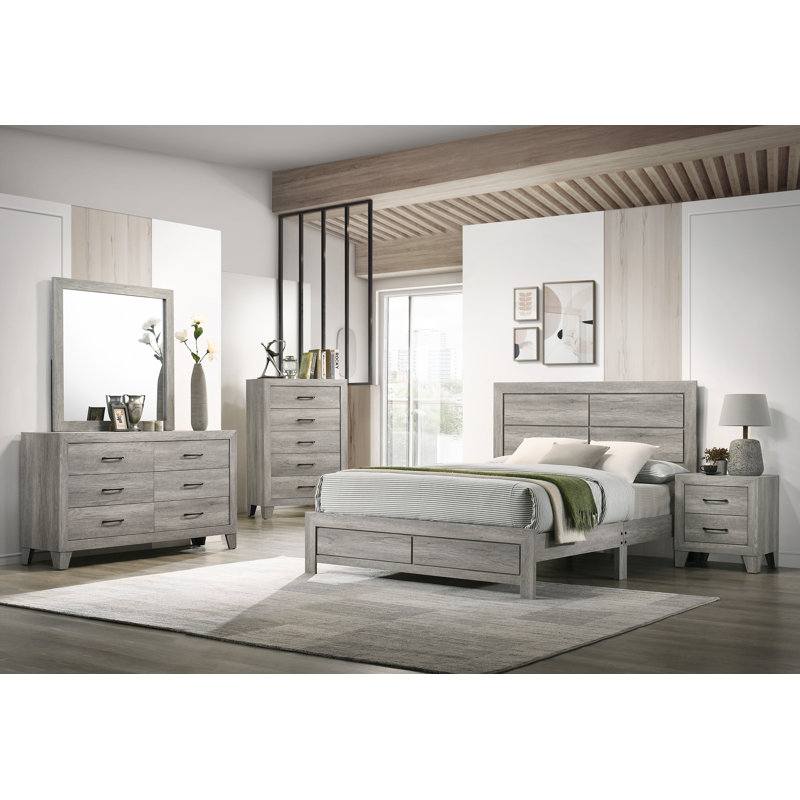 Hopkins - Full Bed 1 Box - Gray