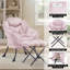 Upholstered Armchair with Footstool-1610263840