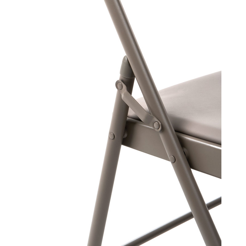 Side Chair Folding Chair Set, Taupe, Taupe