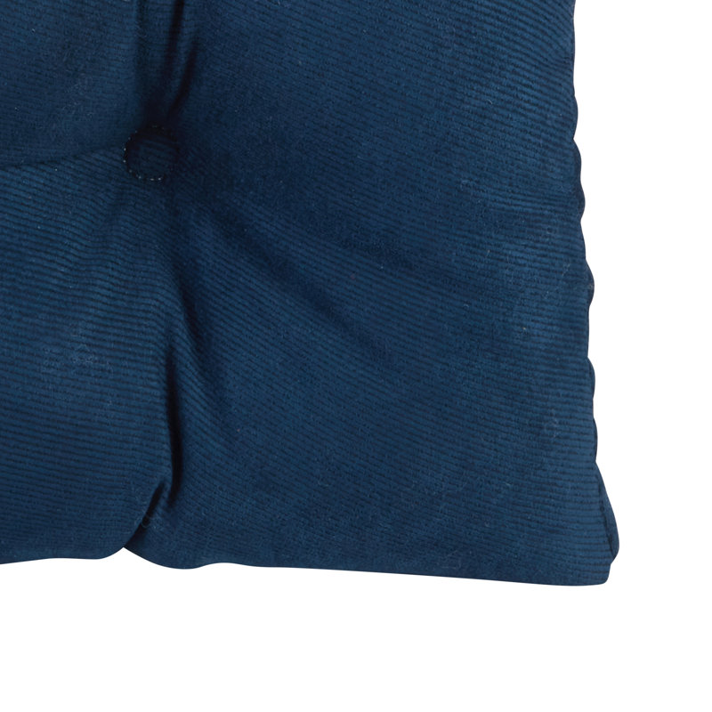 Coussins de siège larges antidérapants 17 po x 17 po, Indigo, 3" H x 15" W x 15" L