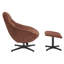 Cayliana Upholstered Swivel Accent Chair with Footstool-535190767