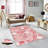 Stylish Woven Carpet, 5.6 x 7.5 Feet, 100% Polyester, 0.3 in Pile Height | Antibacterial, Non-Slip PVC Felt Dot Underside, Machine Washable | 3D Digital Printing, Durable & Easy to Maintain - Perfect for Any Room-898214203