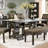 Biyron Rectangular with Solid Wood Base Dining Table