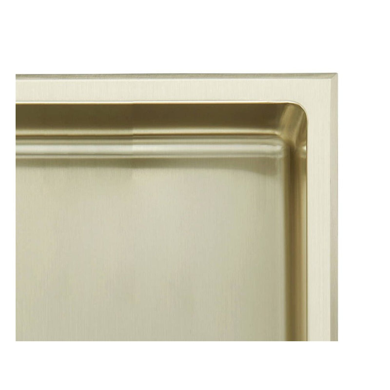 Niche de douche à double section, Or mat
