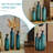 3-Piece Modern Droplet Shaped Metal Vase Set - Large Glazed Floor Vases For Elegant Home Decor-301854386