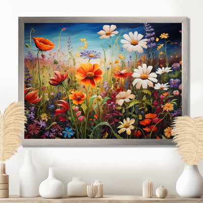 Colorful Wildflower Symphony III - Wildflowers Wall Art
