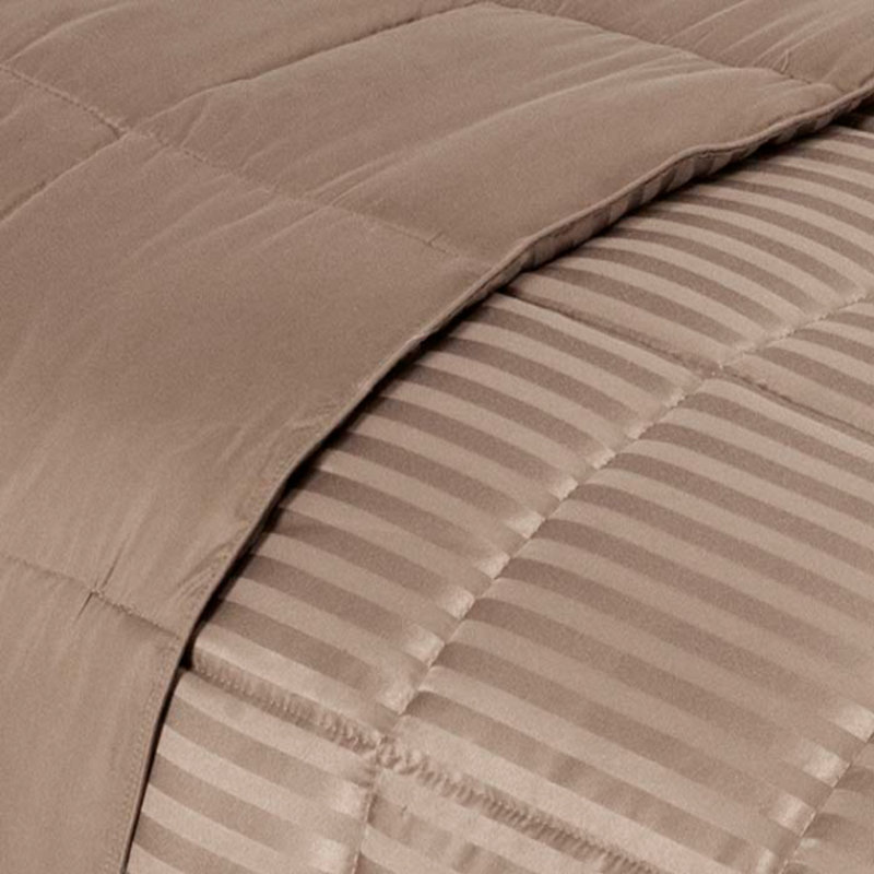 Couverture réversible en duvet synthétique toutes saisons , Simple/Simple XL, Taupe