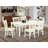 Crossan 8 - Person Solid Wood Solid Wood Top Four Leg Dining Set-1660944530-1660944556