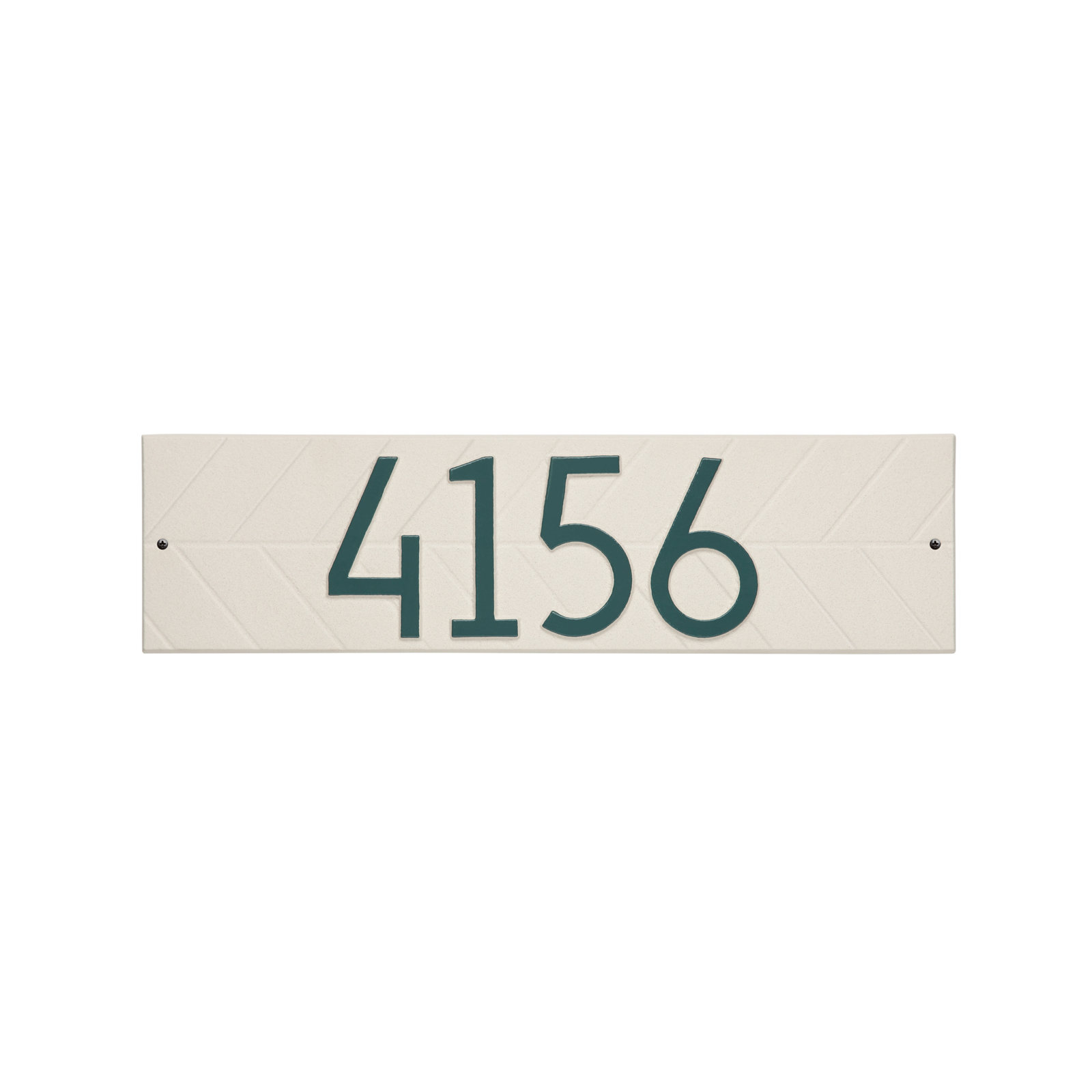 Mid-century Modern Herringbone Wall Plaque, Coastal Green, Yes