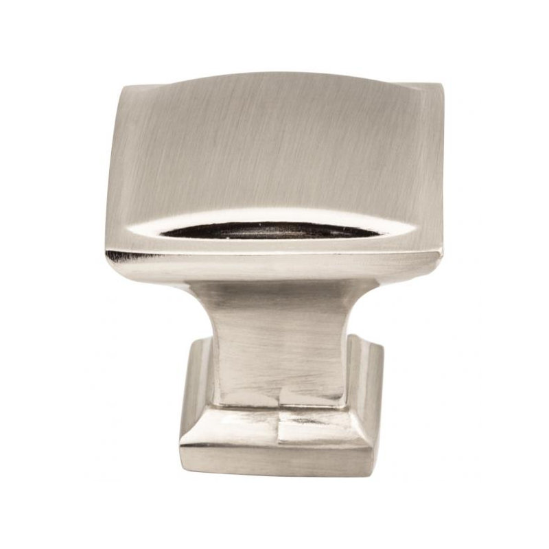 Annadale Square Knob, 1 1/4", Satin Nickel