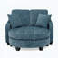 Canapé deux places avec repose-pieds et accoudoirs irréguliers-2007756809