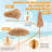 Arelly 2.4M Beach Parasol
