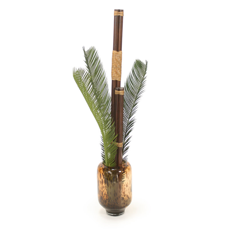 Palmier artificielle 29,5" dans un vase décoratif