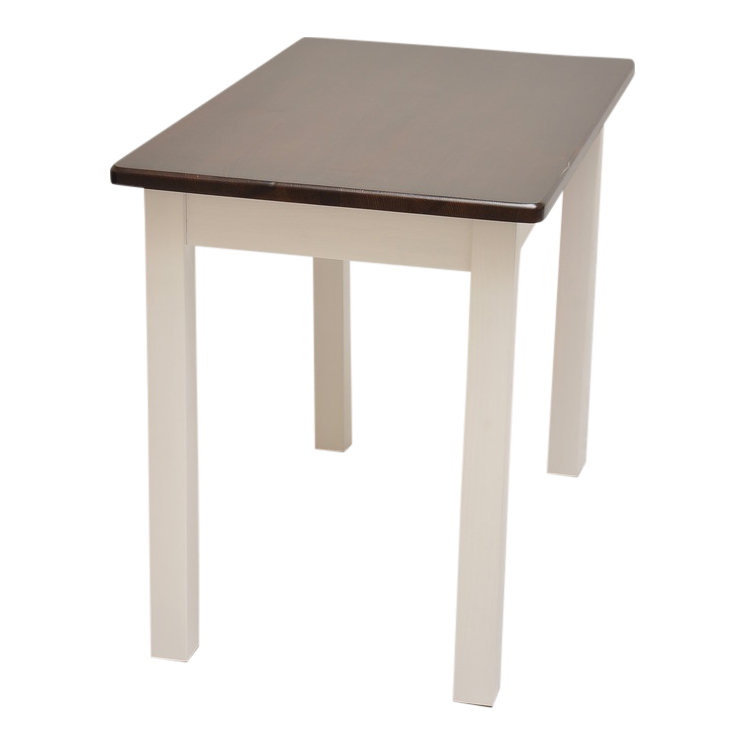 Pine Solid Wood Dining Table, Dark brown