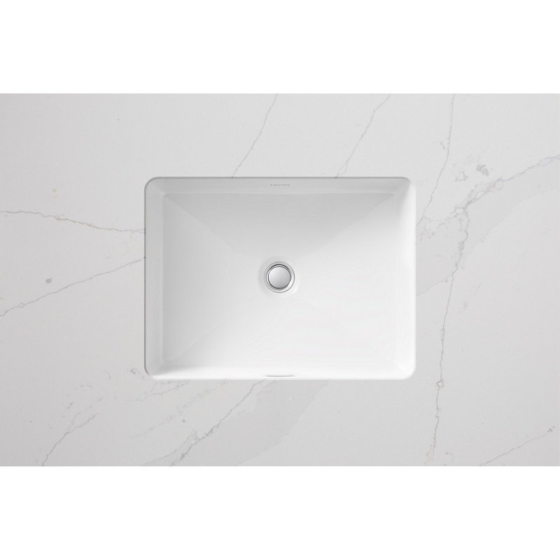 Perfect Under-Mount Basin, Centric Rectangle with Overflow