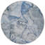 Tapis d'intérieur rond 8 po