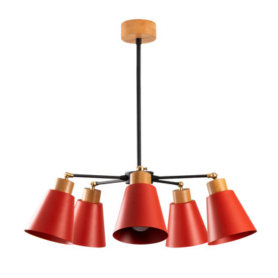 Luminaire suspendu conique à 5 lumières Seren