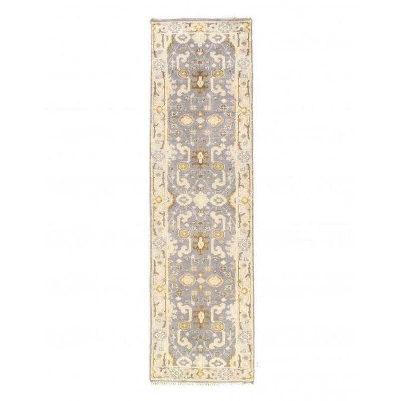 Wareesha Wool Oriental Area Rug in Gray