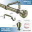 Tringle à rideaux simple réglable 1 po Adeline-17228675-17228679