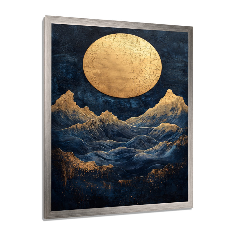 Hullinger - Fantasy Canvas Wall Art, 40" H x 30" W, Single Picture Framed Print, Silver