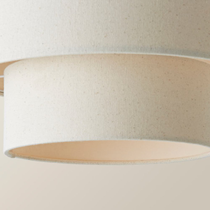 Talar 20 cm H Drum Lamp Shade ( Slip-On ), Cream