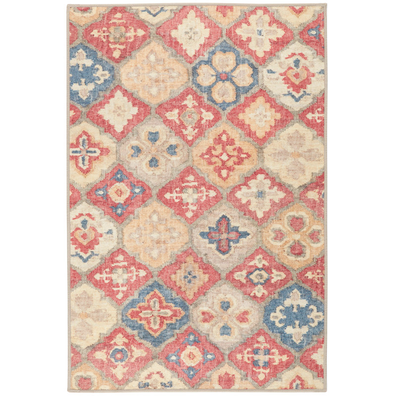 Pali Multi Machine Printed Washable Rug, Rectangle 8'6" x 11'6"