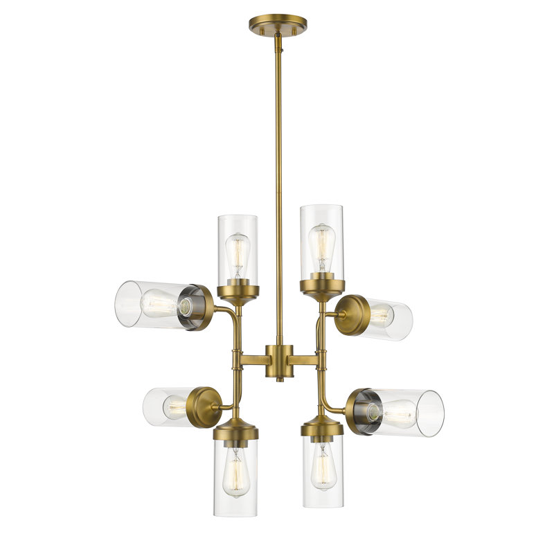 Lustre linéaire spoutnik moderne à 8 lumières Grantham