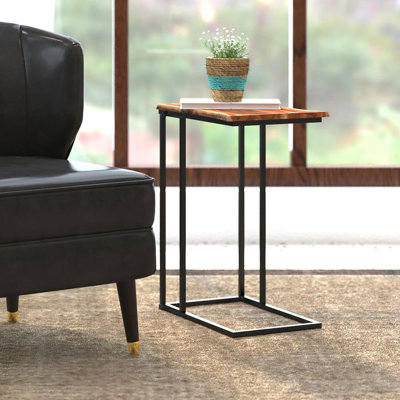 Solid Wood Top End Table