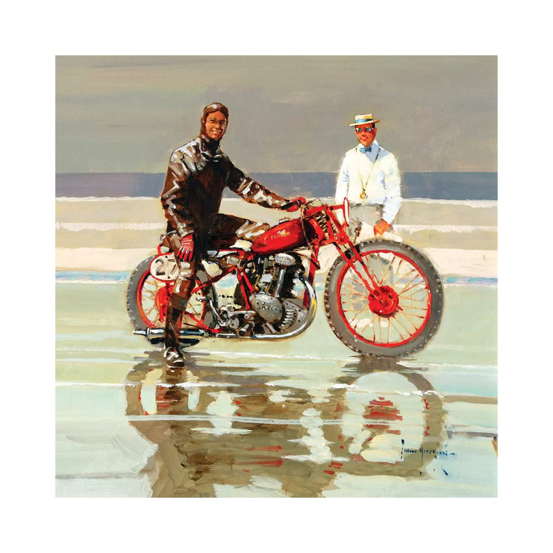 The Sandracer 1 Piece Painting on Canvas, 30.48 cm H x 30.48 cm W, Wrapped Canvas
