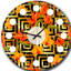 Horloge murale de style tropical tropical de luxe III - Mid-Century moderne-40747996