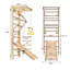 Ensemble de triangle d'escalade en pin naturel pour tout-petits, pliable